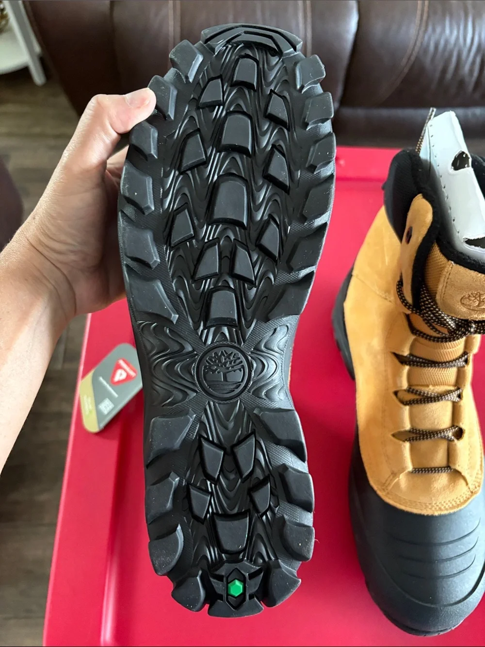 Timberland Wheat and Black Waterproof Men's Snow Boots